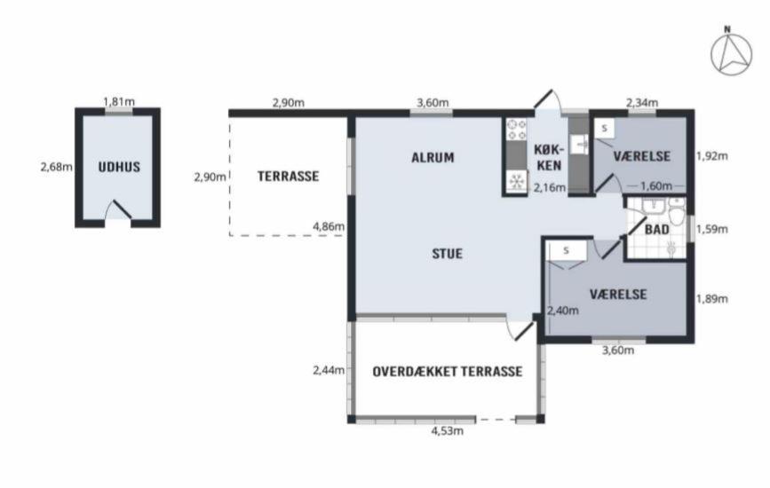 Charmerende Sommerhus I Oster Hurup Экстерьер фото